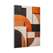 Modern Curved Geometry Abstract Wall Art & Canvas Print