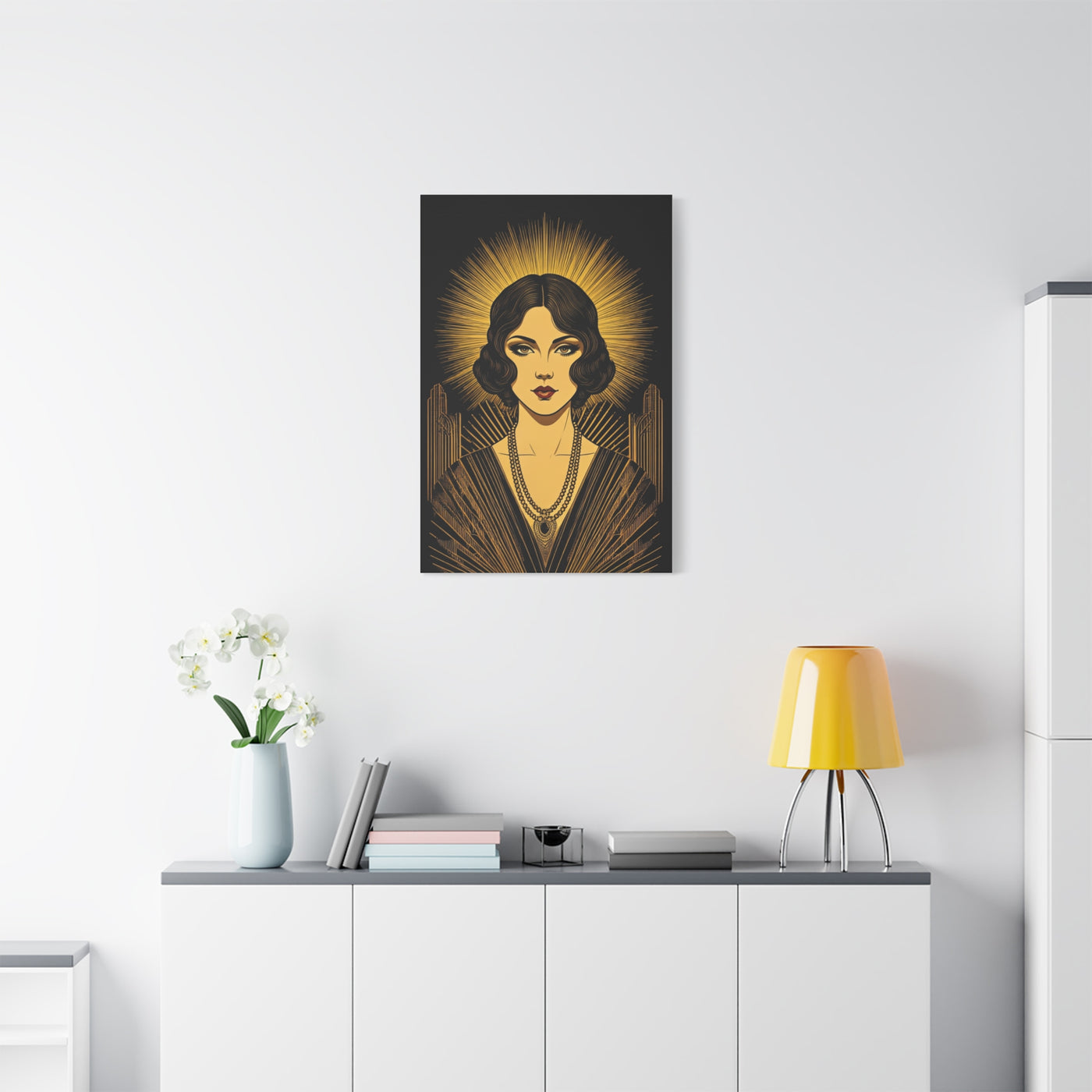 Radiant Deco Icon Woman Wall Art & Canvas Prints