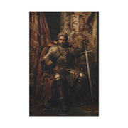 Medieval King on the Royal Throne Wall Art & Canvas Print