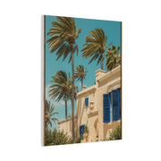 Mediterranean Palm Villa Breeze Tropical Wall Art & Canvas Print