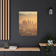 Los Angeles Golden Sunrise Skyline Wall Art & Canvas Print