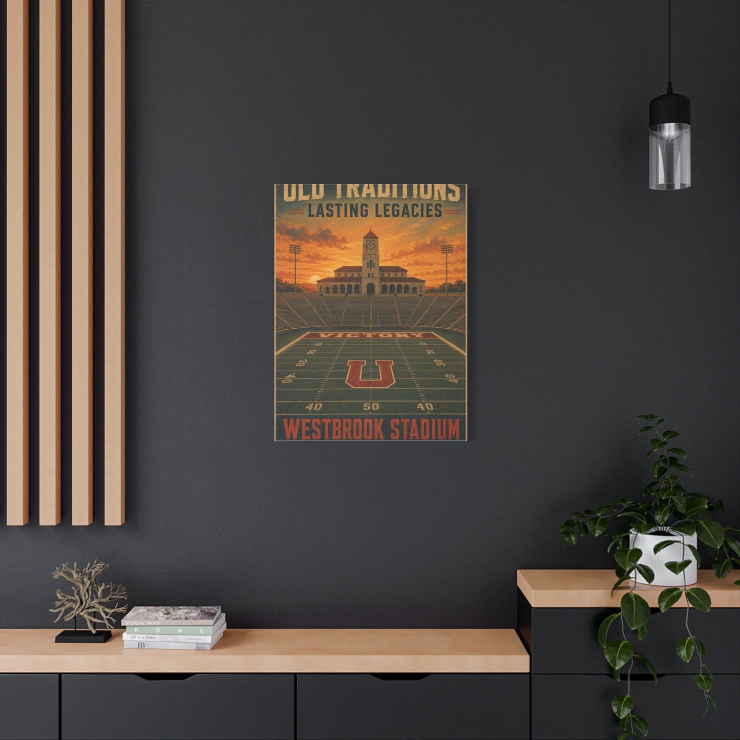 Vintage Stadium Legacy Sports Wall Art & Canvas Print