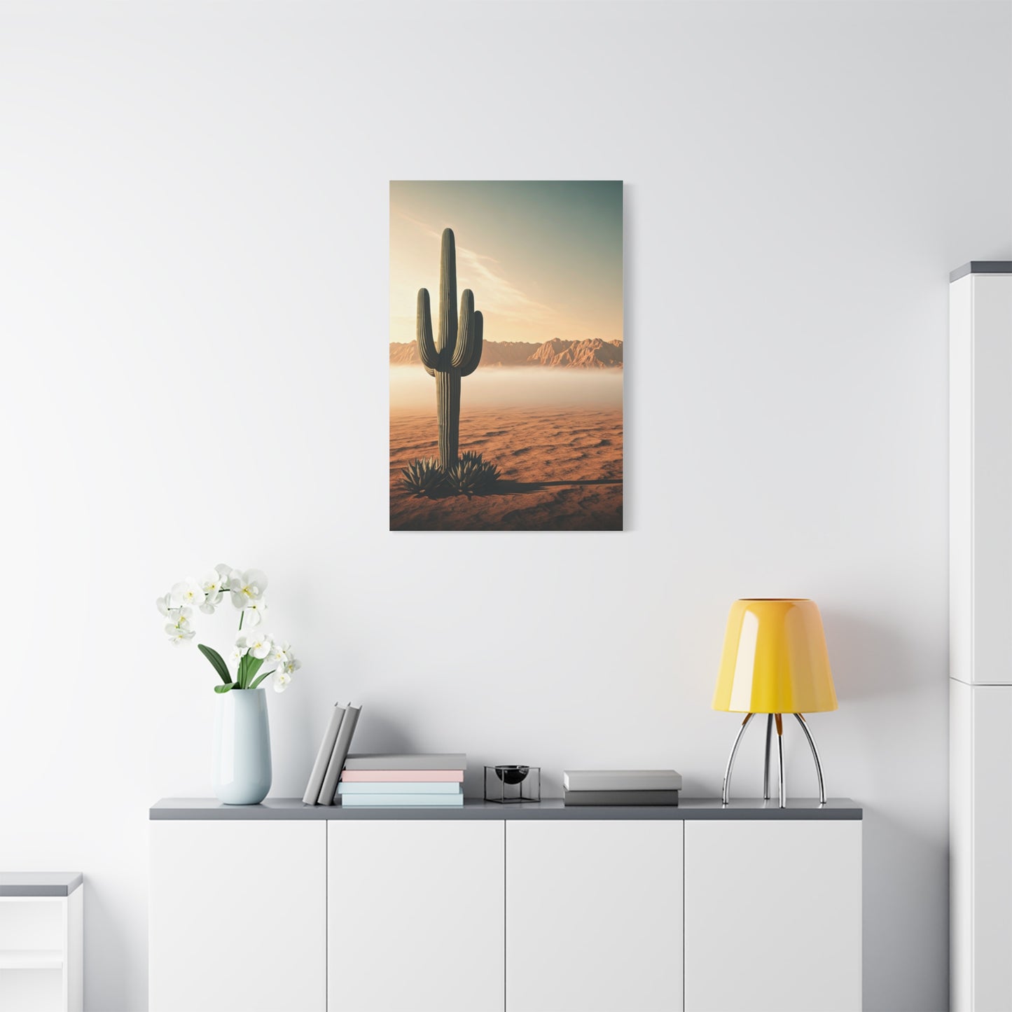 Sunrise Saguaro Desert Horizon Wall Art & Canvas Prints