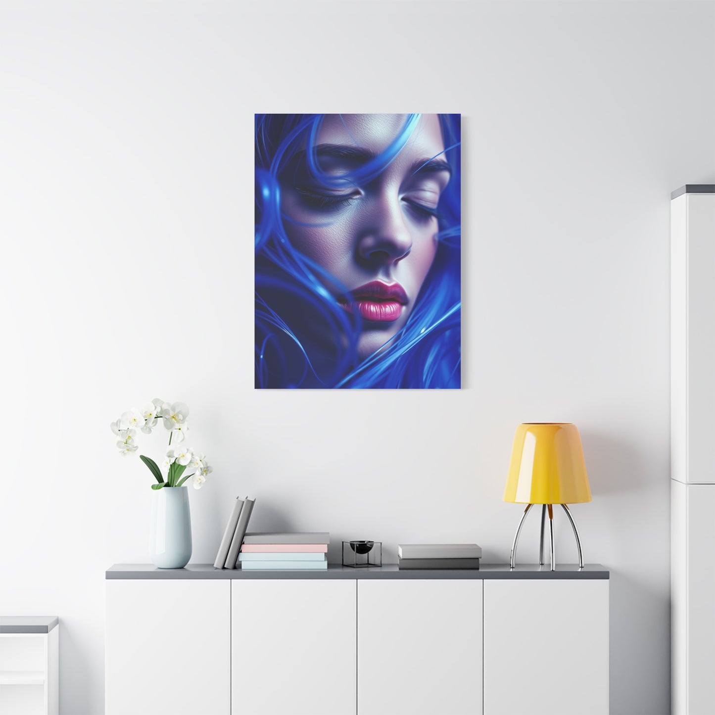 Supreme Collection Blue Music Art Wall Art & Canvas Print