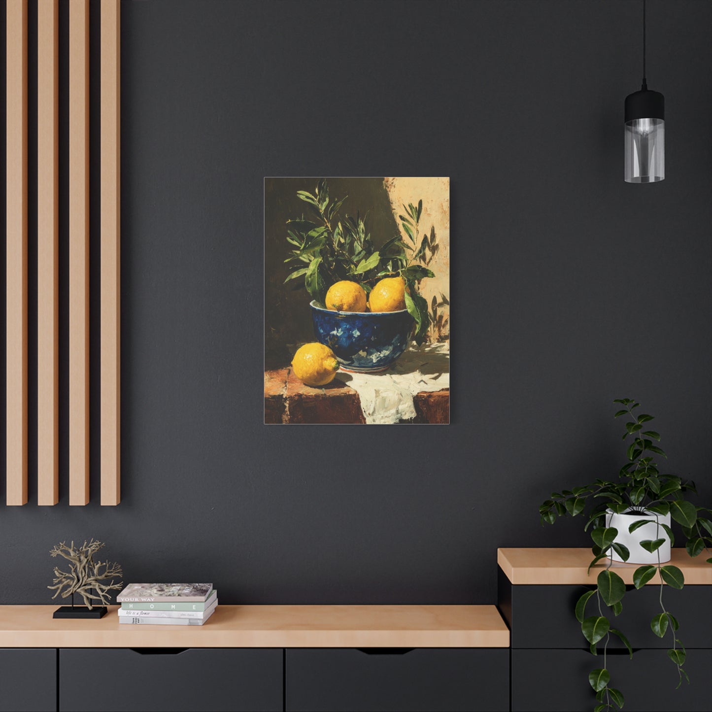 Sicilian Lemon Bowl Still Life Wall Art & Canvas Print