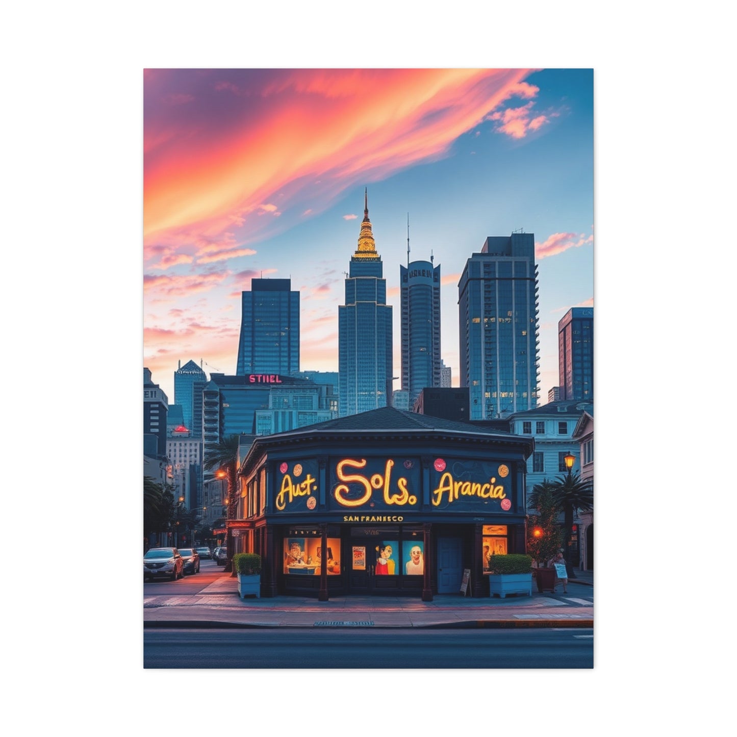 San Francisco Art Canvas Art 5 Wall Art & Canvas Print