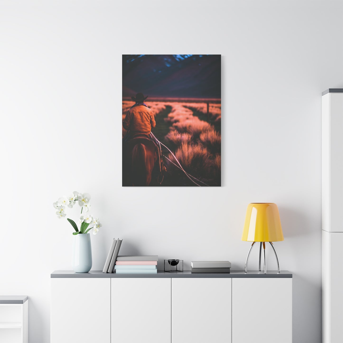 Valley Trail Rider Wall Art & Canvas Print
