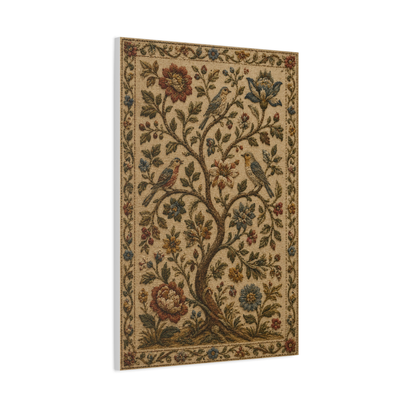 Ornate Botanical Tree Tapestry Panel Wall Art & Canvas Print