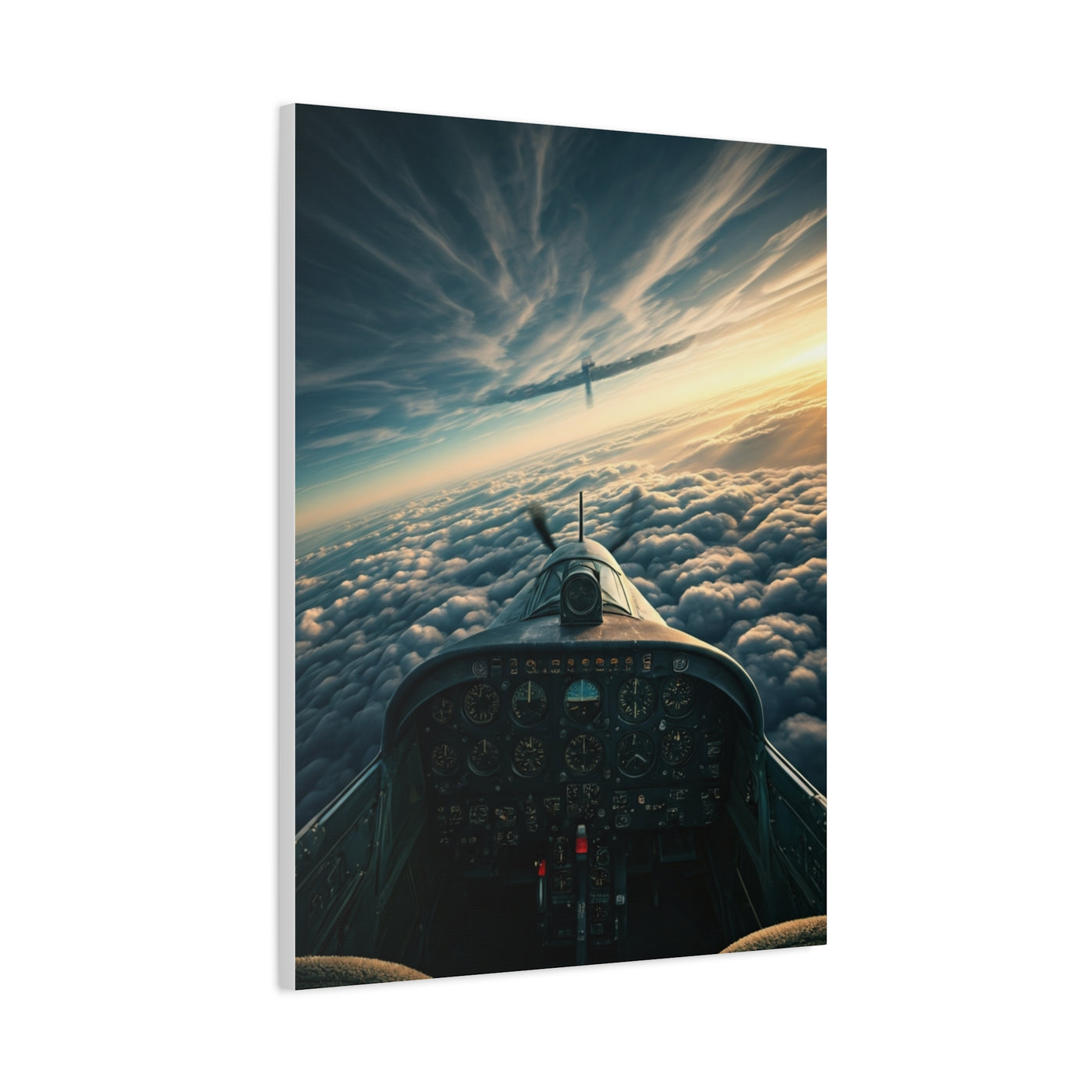 Pilot’s View Above the Cloud Sea Wall Art & Canvas Prints