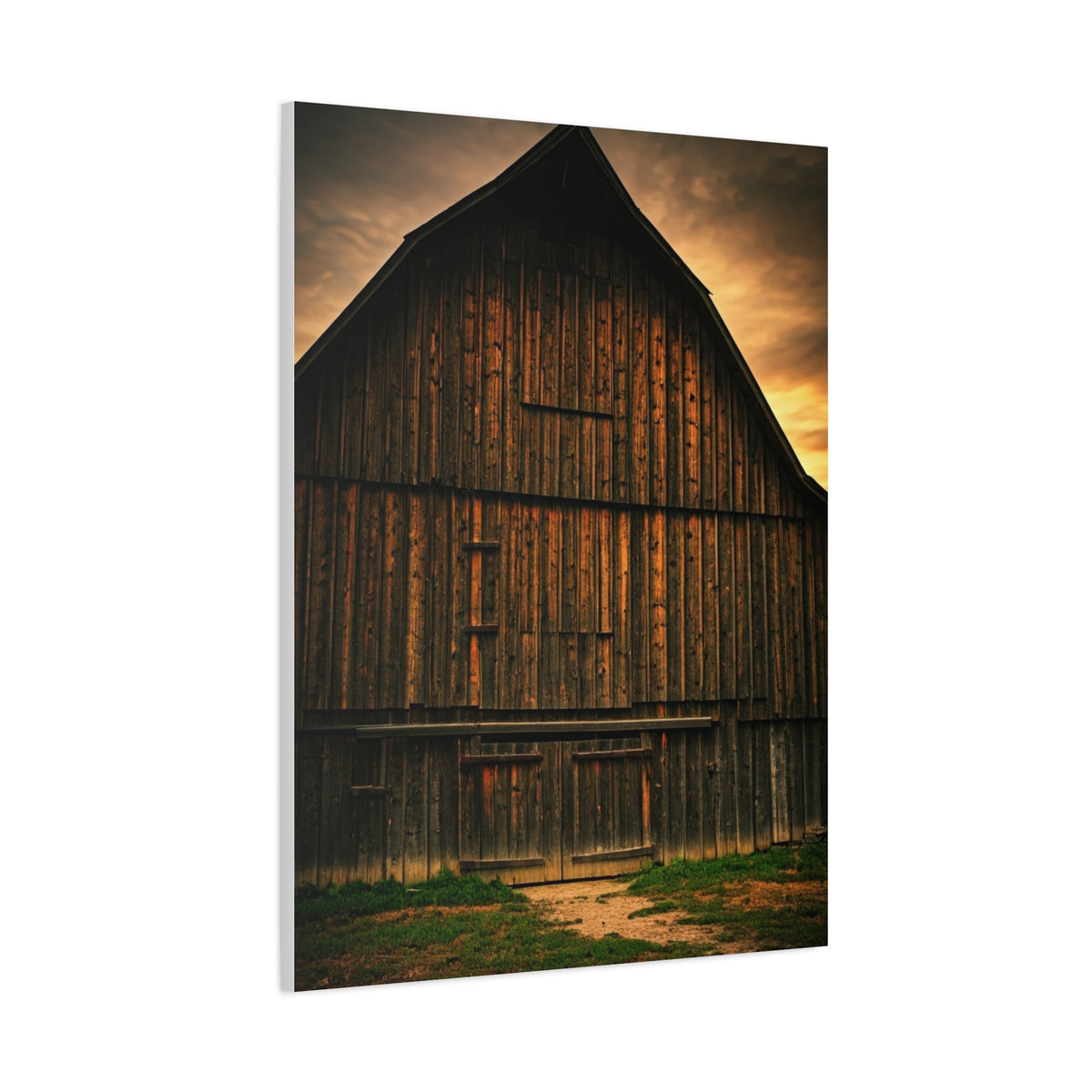Weathered Barn Under Dramatic Sky Wall Art & Canvas Prints