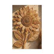 Artisan Woven Sunflower Relief Wall Art & Canvas Print