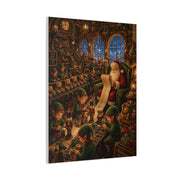 Cozy Traditional Santa Workshop Wall Art & Canvas Print
