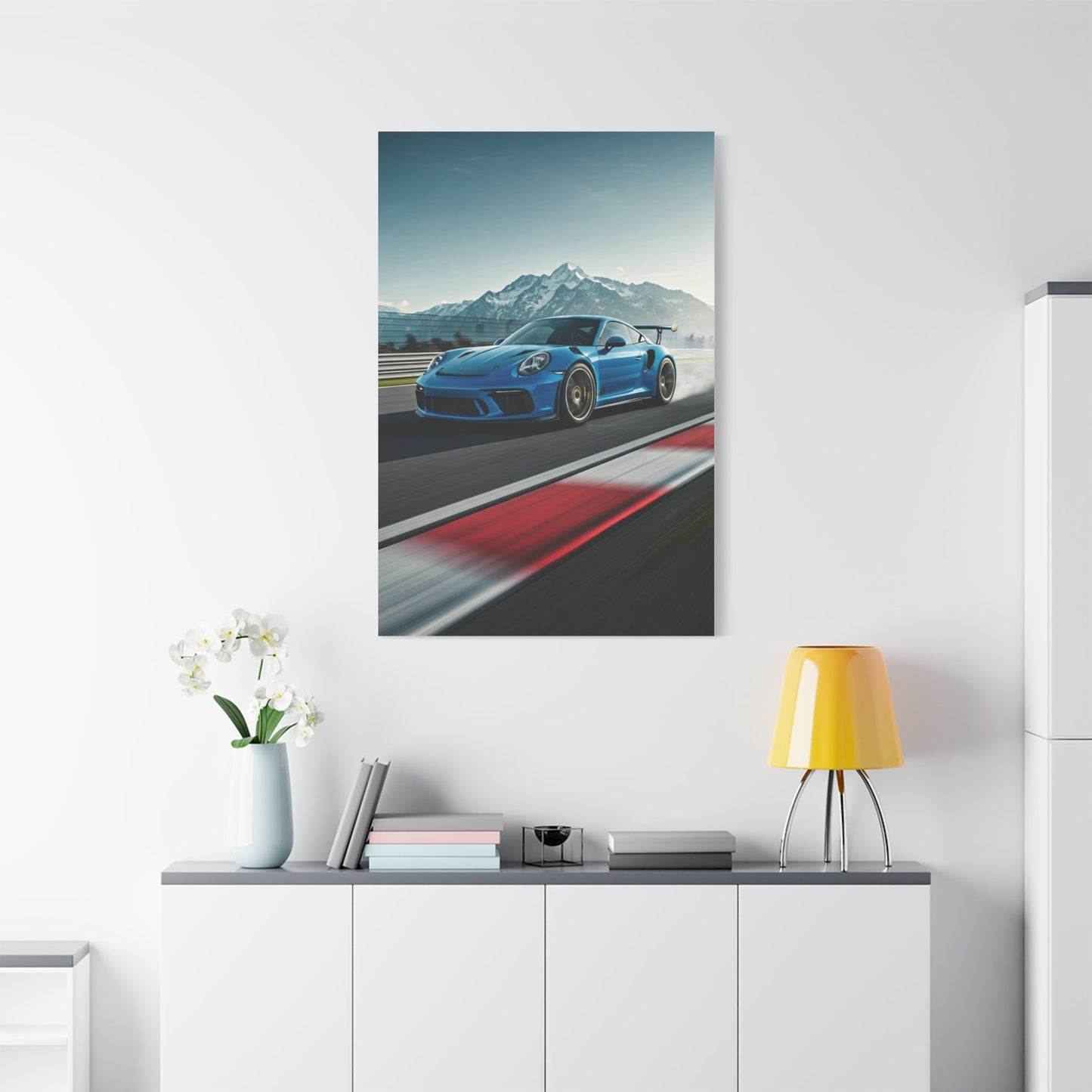 2019 Porsche 911 Alpine Circuit Attack Wall Art & Canvas Prints