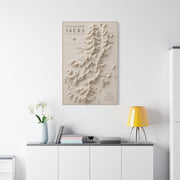 Colorado 14ers Relief Map Wall Art & Canvas Print