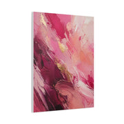 Pink Abstract Expressionist Brushstroke Wall Art & Canvas Print