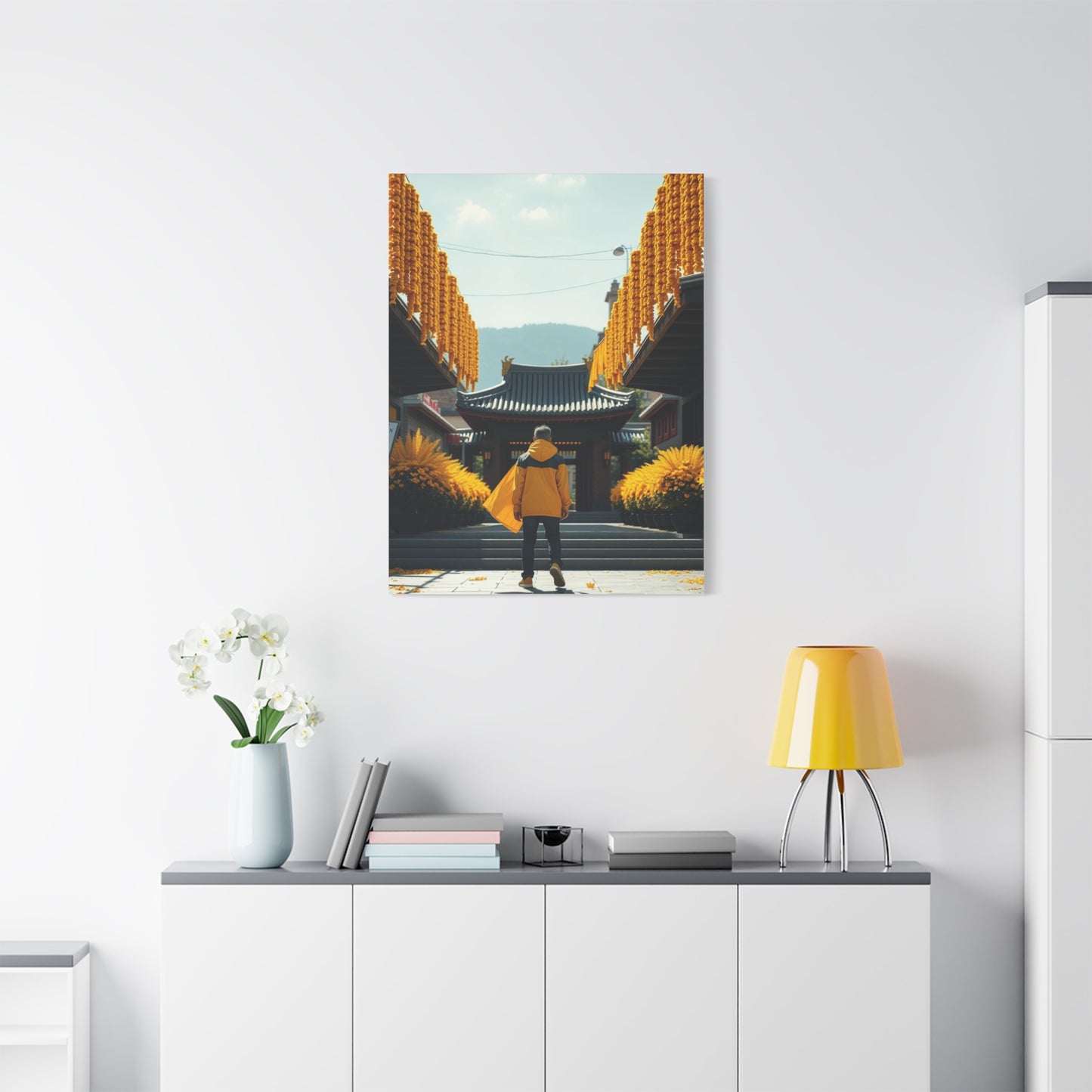 Golden Horizon Creation Wall Art & Canvas Print