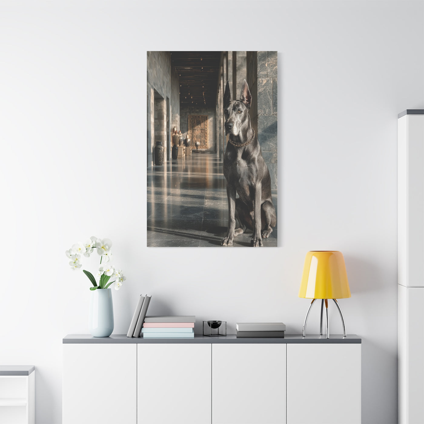 Great Dane Modern Architectural Portrait Wall Art & Canvas Print