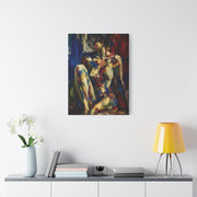 Expressionist Nude Color Field Wall Art & Canvas Print