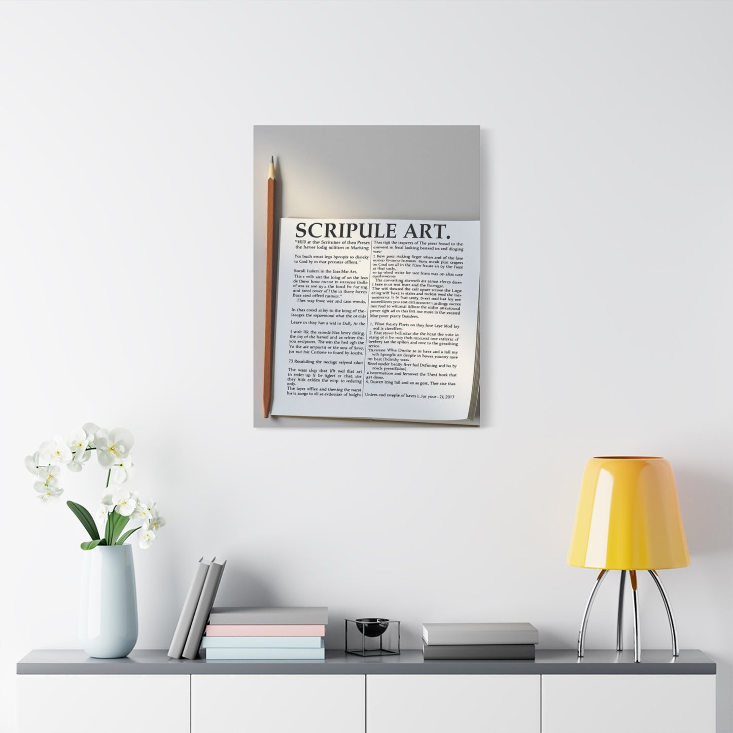 Holy Text Reverie Wall Art & Canvas Print