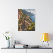 Amalfi Coast Terrace View Wall Art & Canvas Print