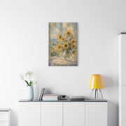 Sunlit Window Sunflower Still Life Wall Art & Canvas Print