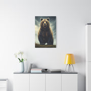 Majestic Grizzly Standing Portrait Wall Art & Canvas Prints