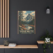 Vintage Yosemite National Park Poster Wall Art & Canvas Print