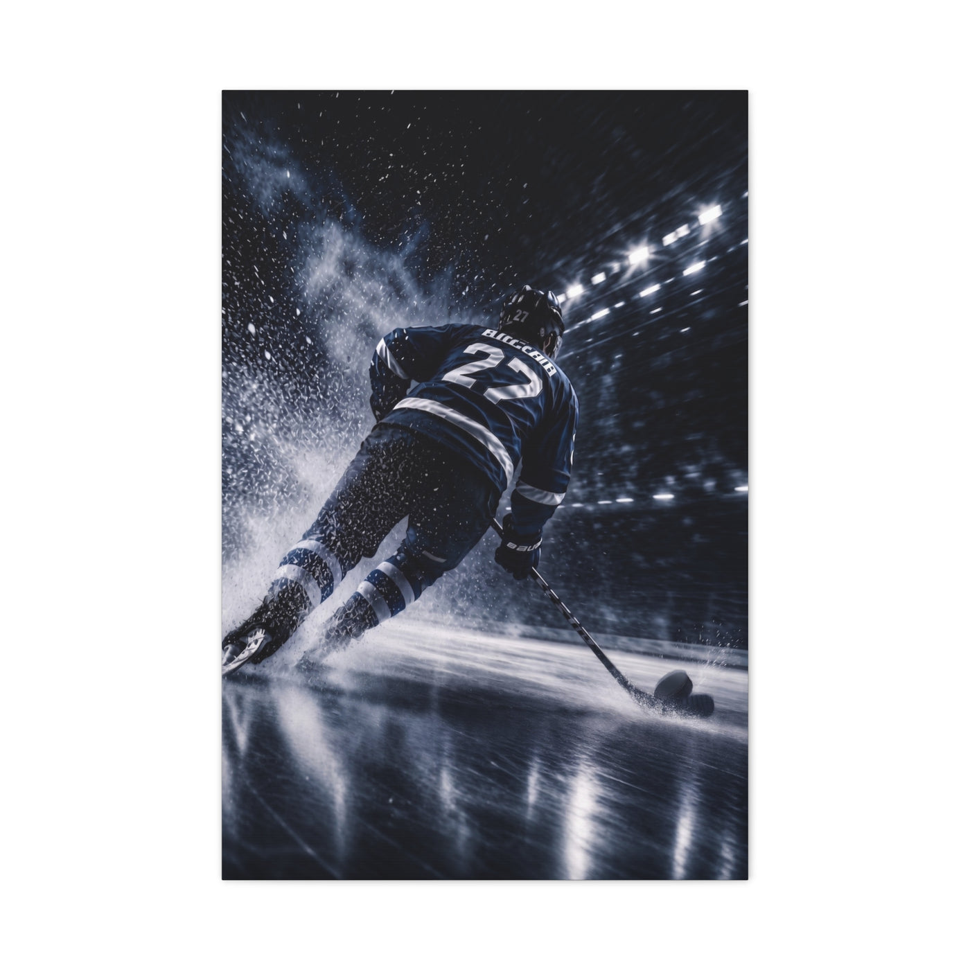 Hockey Speed Burst Sports Wall Art & Canvas Print