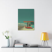 Minimal Desert Station Composition Wall Art & Canvas Print