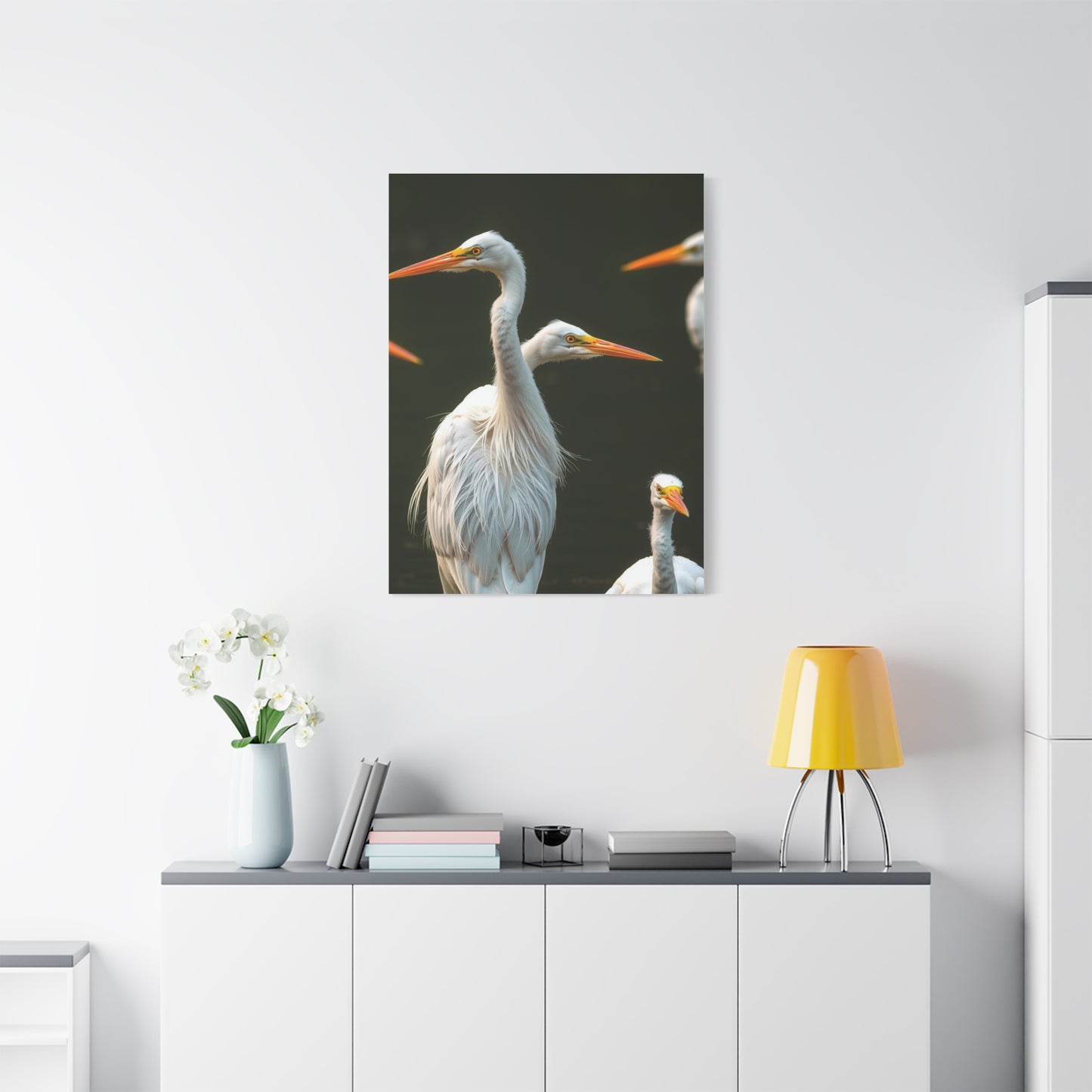Masterpiece Herons and Egrets Art Vision Wall Art & Canvas Print