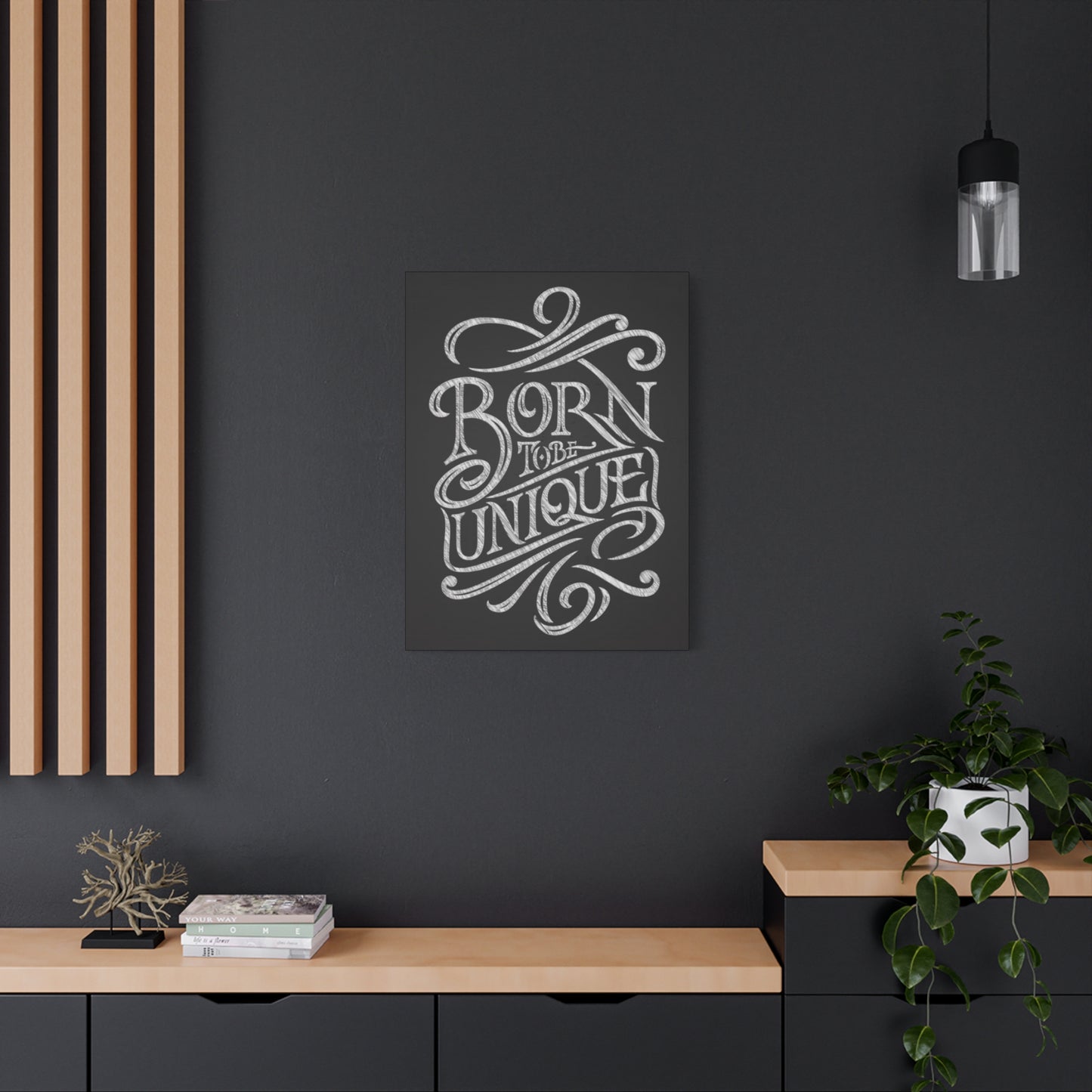 Born Unique Chalkboard Wall Art & Canvas Prints