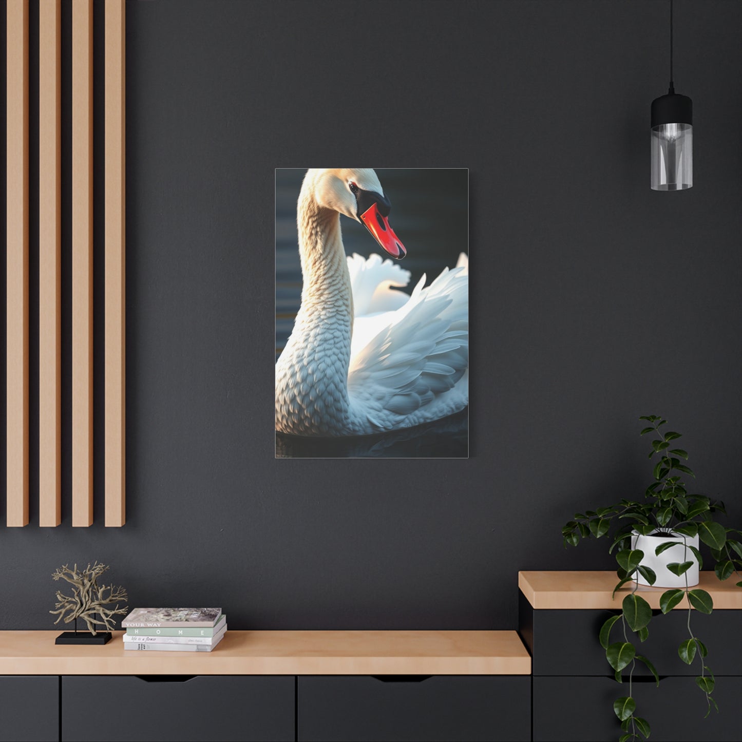 Swan Art Supreme Canvas Wall Art & Canvas Print