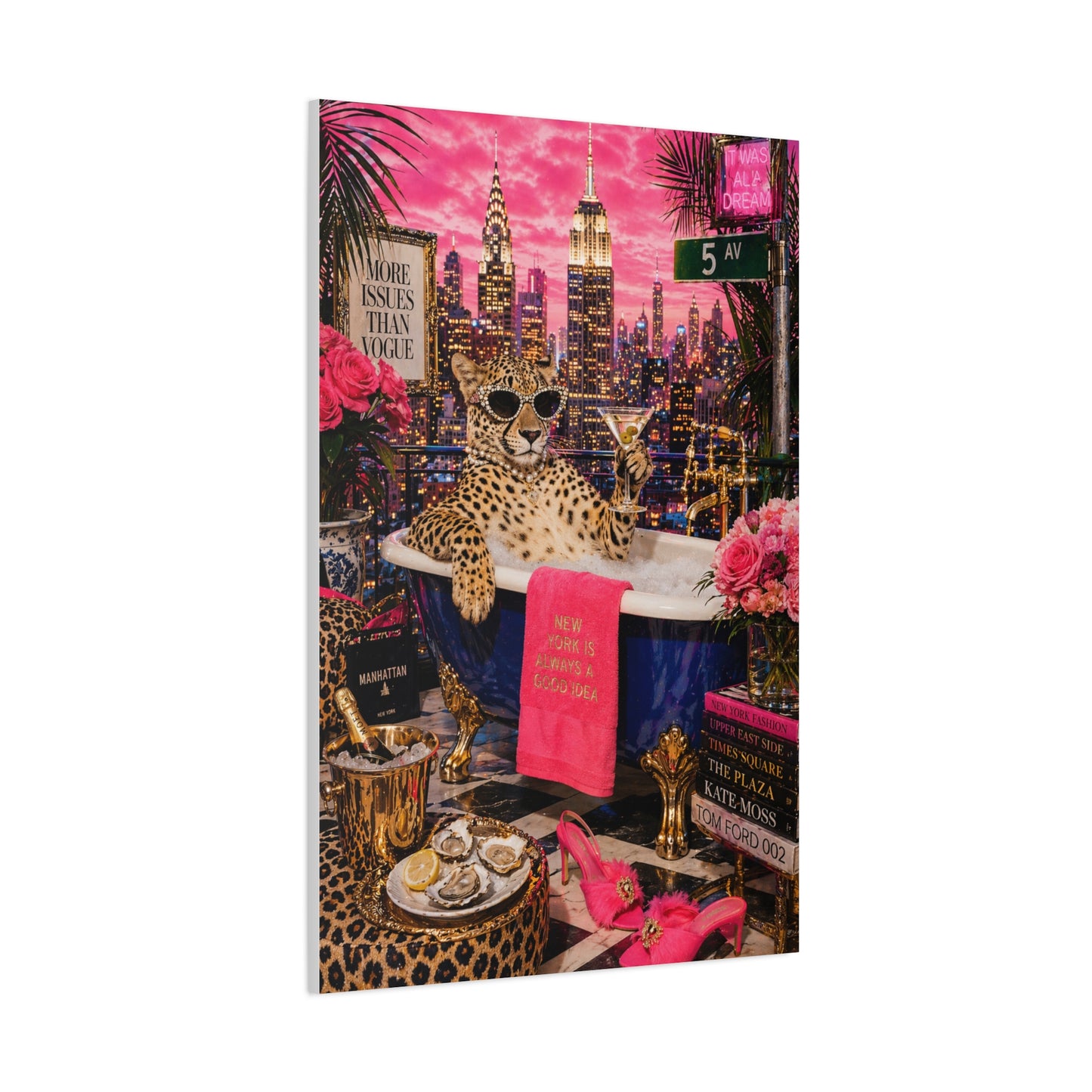 Pop Surreal NYC Luxury Scene Wall Art & Canvas Print