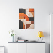 Modern Curved Geometry Abstract Wall Art & Canvas Print