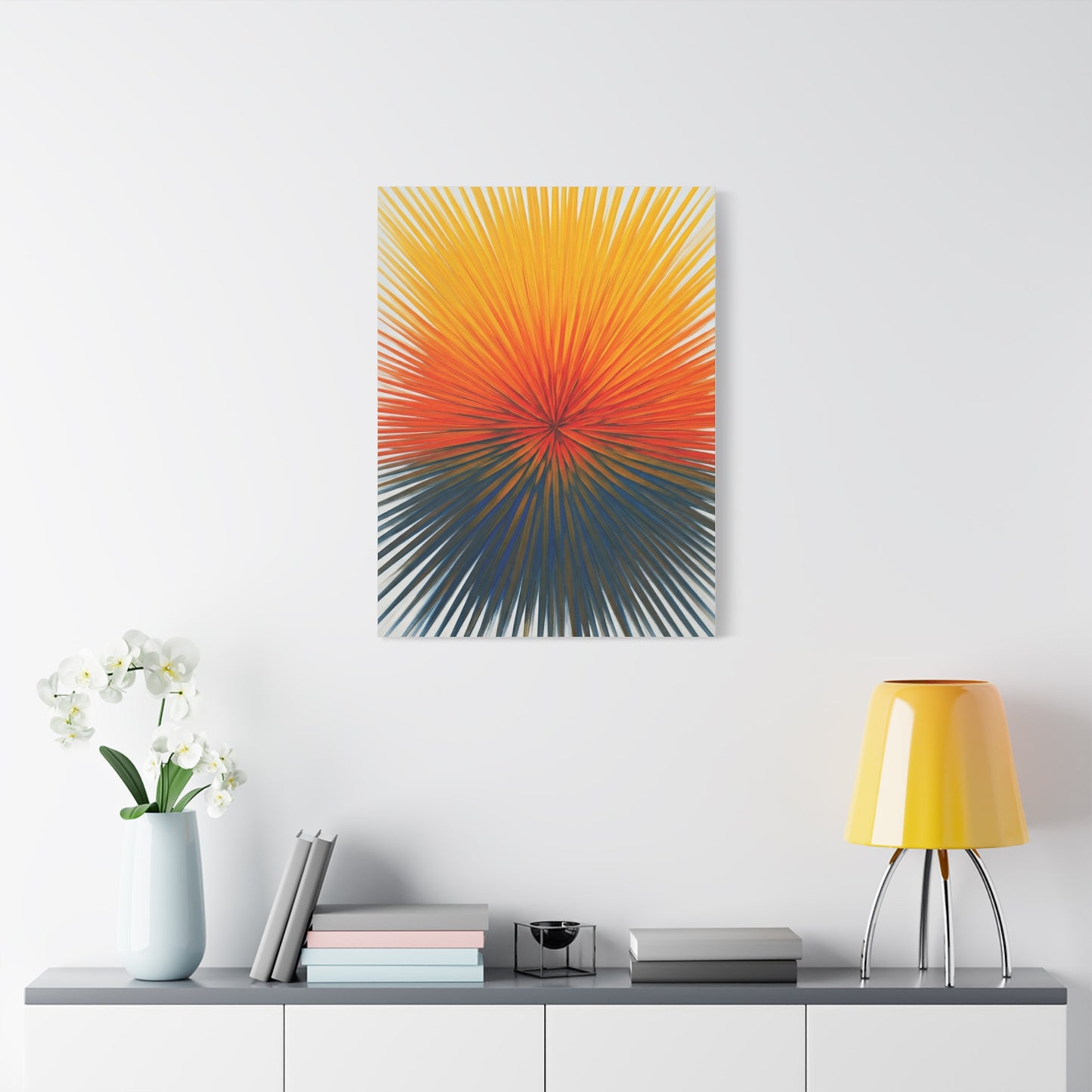 Radiant Sunburst Horizon Abstract Wall Art & Canvas Prints