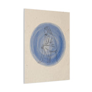 Minimal Thinker Line Art Composition Wall Art & Canvas Print