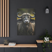 Golden Rim-Lit Buffalo Portrait Wall Art & Canvas Print