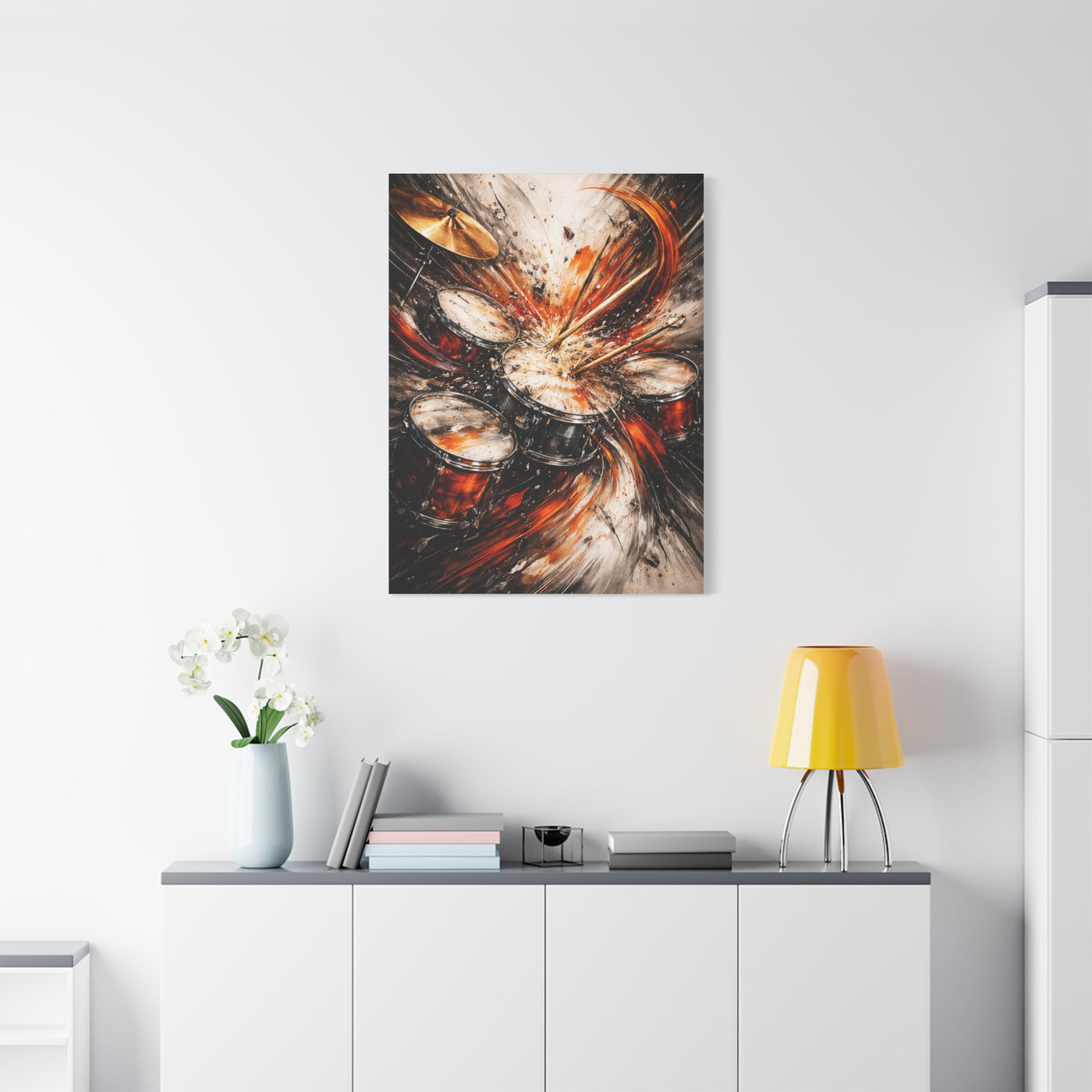 Percussion Energy Motion Painting Wall Art & Canvas Print
