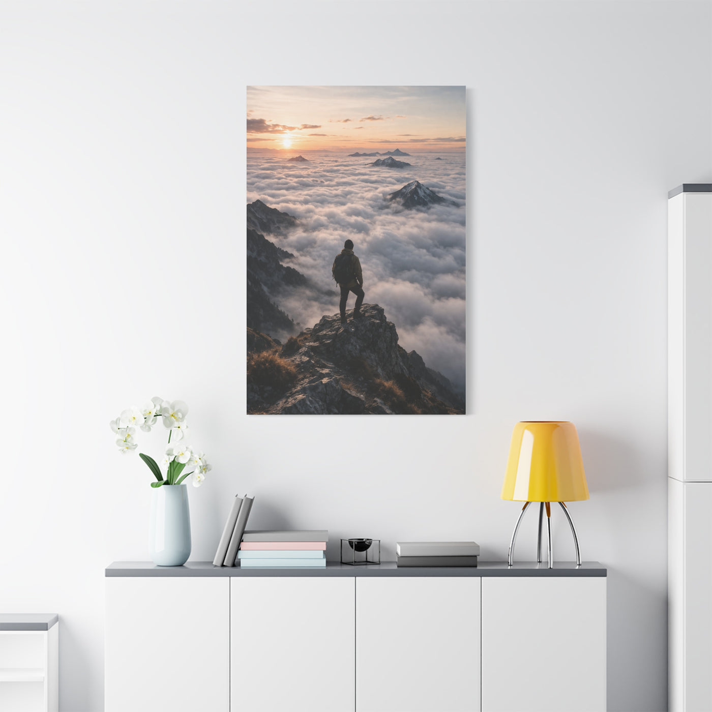 Sunrise Summit Cloud Inversion Wall Art & Canvas Print