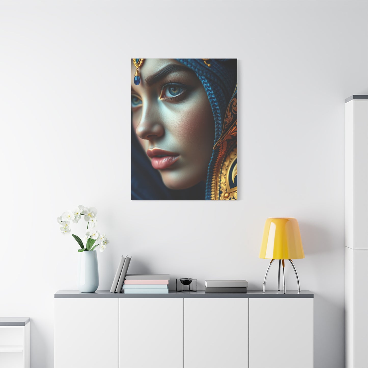 Supreme Art Blue & Gold Collection Wall Art & Canvas Print