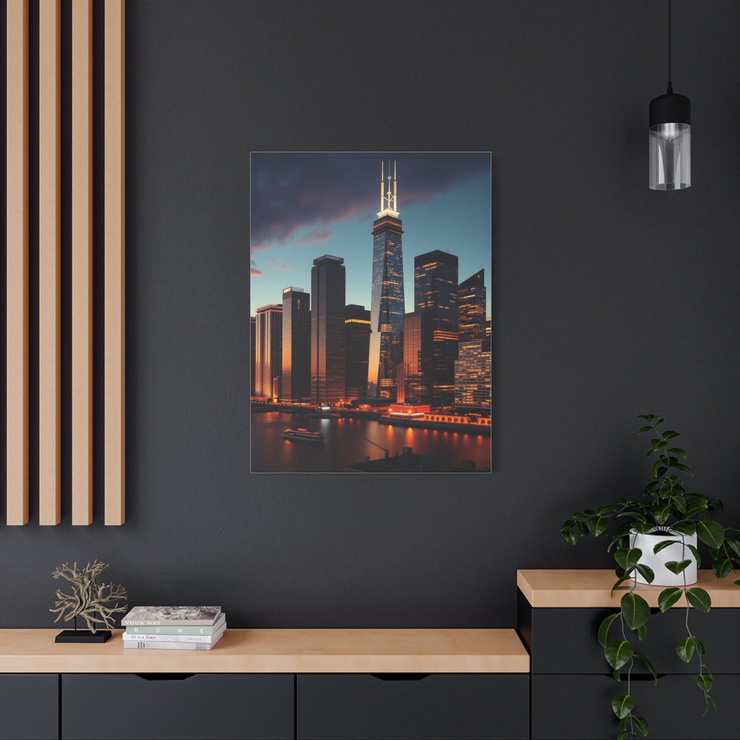 Chicago Skylines Art Supreme Canvas Wall Art & Canvas Print