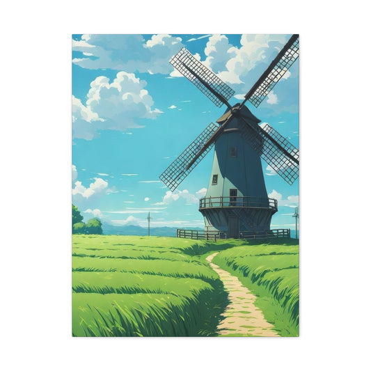 Greenfield Windmill Countryside Wall Art & Canvas Prints