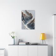 Sculpted Topographic Mountain Relief Wall Art & Canvas Print
