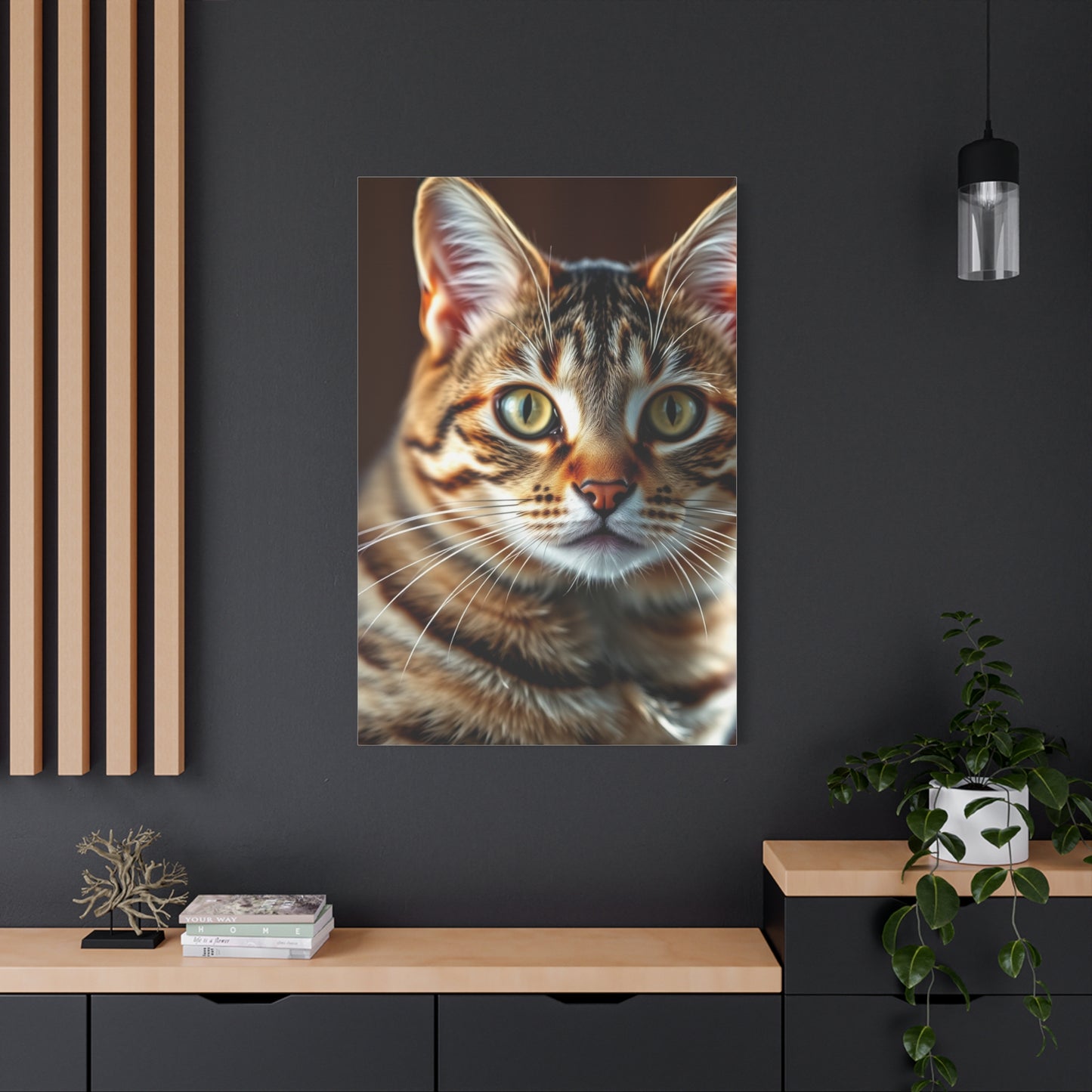 Vision Tabby Cat Art Art Wall Art & Canvas Print