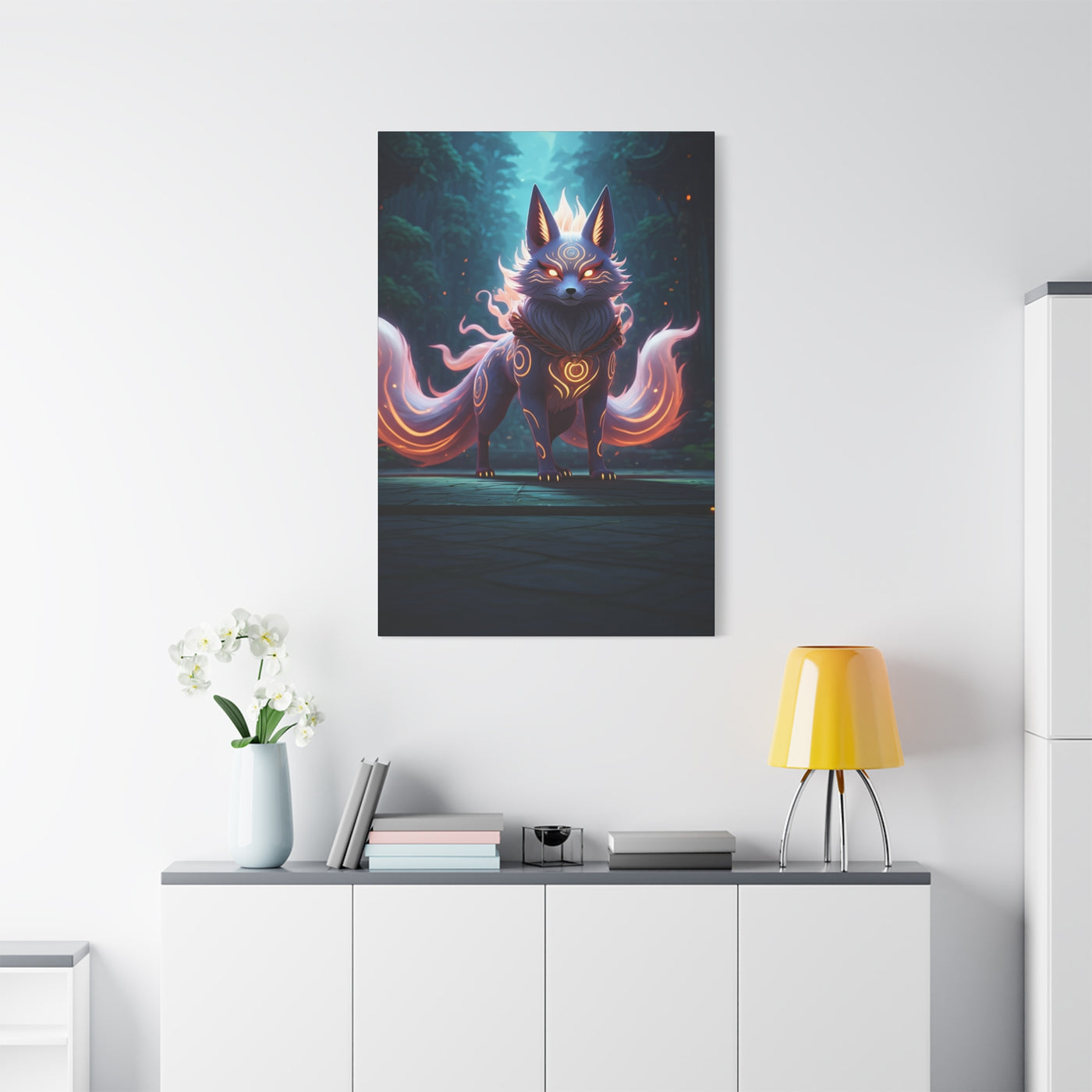 Celestial Kitsune Guardian Wall Art & Canvas Prints
