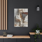Minimal Plaster Block Assemblage Wall Art & Canvas Print