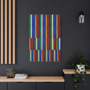 Offset Geometric Color-Field Wall Art & Canvas Print