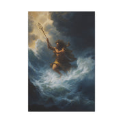 Poseidon God of the Sea Rising from the Storm Wall Art & Canvas Print