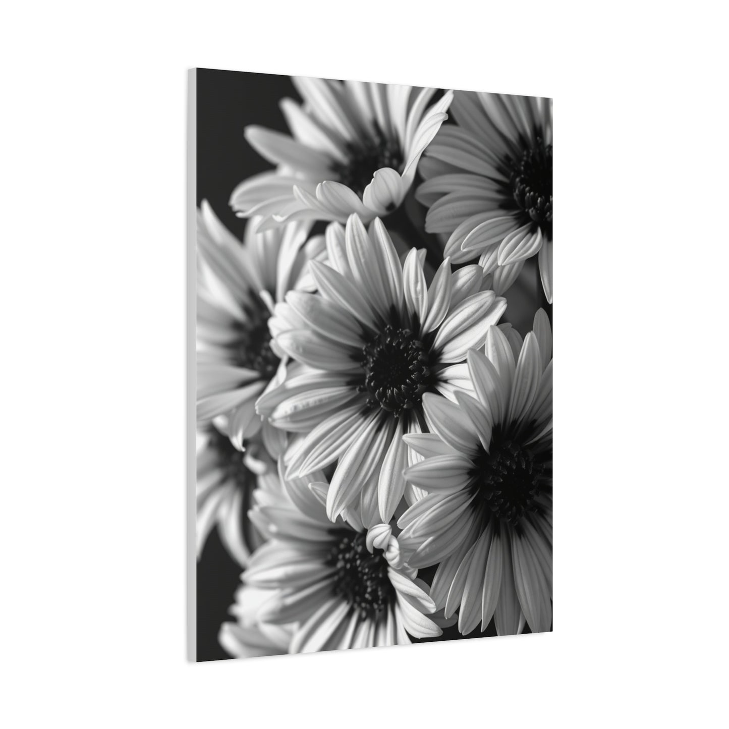 Luxe Obsidian Floral Visage Wall Art & Canvas Print