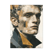 Editorial Male Portrait Collage Wall Art & Canvas Print
